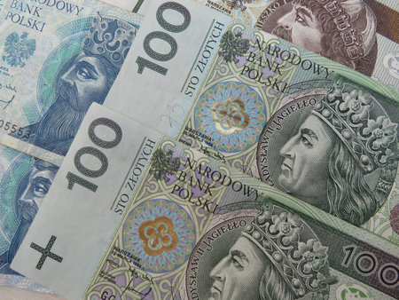 Polish zloty PLN currency - banknotes from Poland