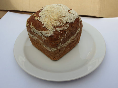 Bread food in a dish