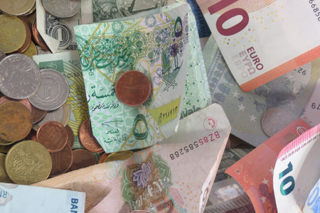 Currency from different countries all over the world