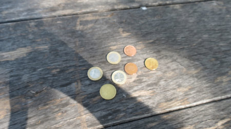 Euro coins currency of the European Union