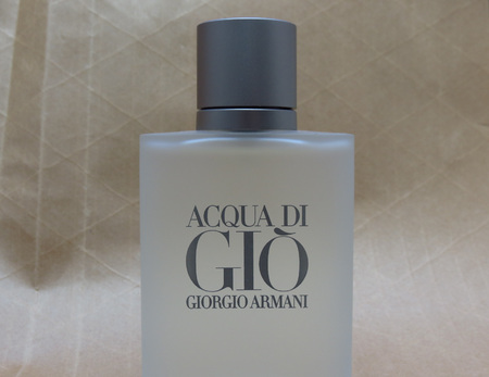 MILAN, ITALY - CIRCA MARCH 2014: Giorgio Armani, Acqua di Gio fragrance for men is one of the evergreen bestselling perfumes worldwideのeditorial素材