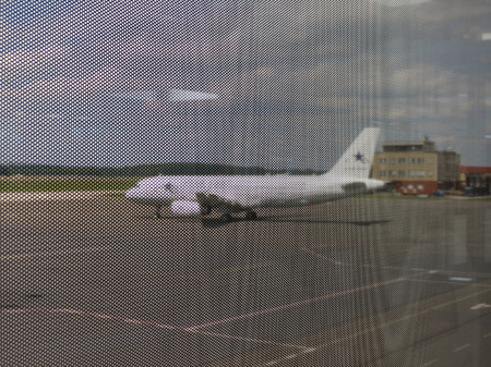 OSTRAVA, CZECH REPUBLIC - CIRCA JULY 2017: Airbus A320 during taxiのeditorial素材