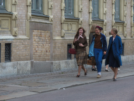GOTEBURG, SWEDEN - CIRCA AUGUST 2017: shooting a film in Goteburgのeditorial素材