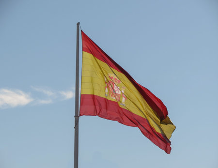 the Spanish national flag of Spain, Europe