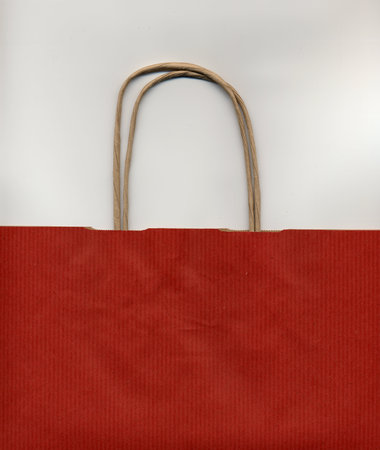 a carrier or shopping paper bag for goodsの写真素材