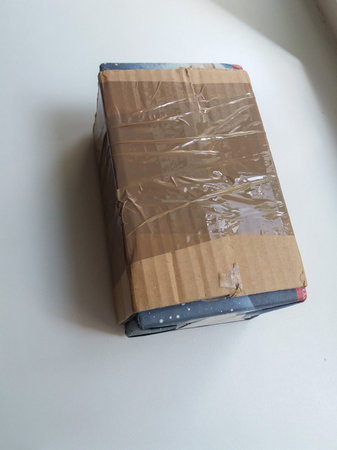 corrugated cardboard box for small packet parcel