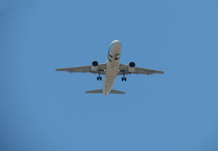 LISBON, PORTUGAL - CIRCA JUNE 2015: TAP Air Portugal Airbus A320 flying
