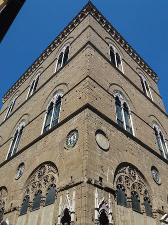 Orsanmichele (meaning St Michael's orchard) church in Florence, Italyの写真素材