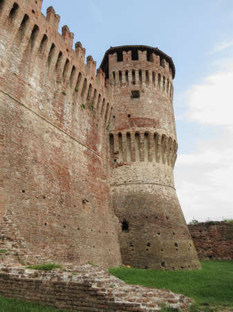 Rocca Sforzesca di Soncino (translated Soncino's Sforza Fortress) in Soncino, Italyのeditorial素材