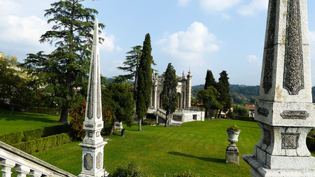 Ancient villa in Italyの写真素材