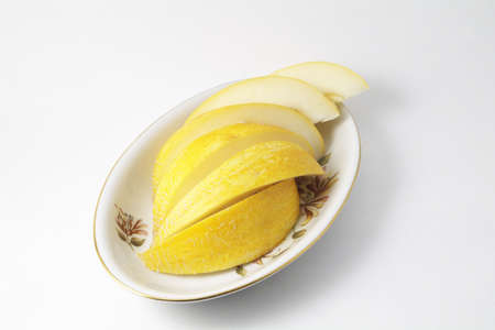 melon slicedの写真素材
