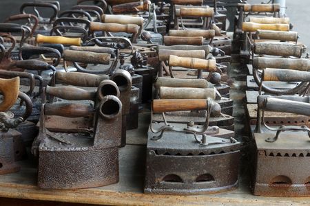 Antique ironsの写真素材