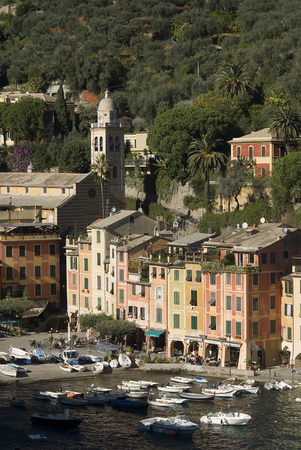 view of Portofino,Liguria,Italyのeditorial素材
