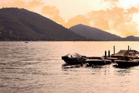 iseo lakeの写真素材