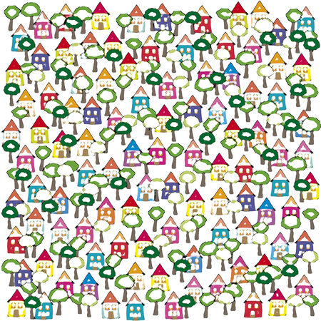 Houses backgroundの写真素材