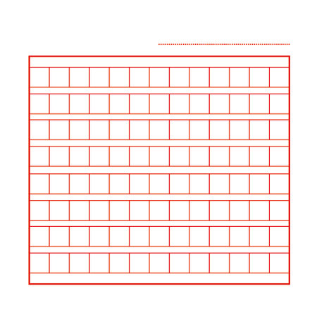 Squared manuscript icon paper vector file, isolated illustration.のイラスト素材