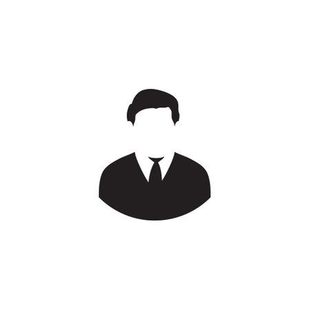 businessman vector icon isolatedのイラスト素材