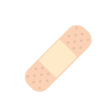 Medical bandage flat icon isolated on white background. Vector illustration.のイラスト素材