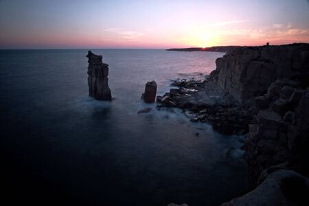 spectacular view of "le colonne" near Carloforteの写真素材