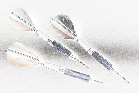 three darts stilized