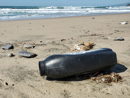 Plastics garbage free ecosystem concept shot
