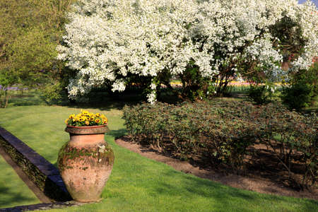 Verbania (VCO), Italy - April 01, 2017: Villa Taranto botanical gardens, Verbania, Piedmont, Italyのeditorial素材