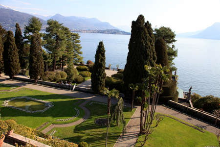 Stresa ( Verbano-Cusio-Ossola ), Italy - June 15, 2017: The Isola Bella garden, Maggiore lake, Stresa, Piedmont, Italyのeditorial素材