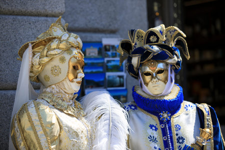 Lugano / Switzerland - June 01, 2019: Lugano City centre venetian feast,  Lugano, Switzerland, Europeのeditorial素材