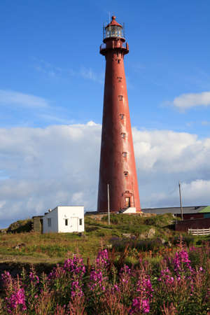Vesteralen Islands / Norway - August 31, 2017: The Andenes Lighthouse, Vesteralen, VesterÃ¥len, Nordland, Norway, Scandinavia, Europeのeditorial素材