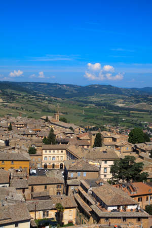 Orvieto (TR), Italy - May 10, 2016: View of Orvieto from the panoramic tower, Terni, Umbria, Italyのeditorial素材