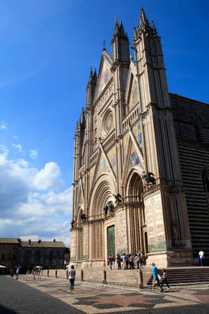 Orvieto (TR), Italy - May 10, 2016: The Orvieto cathedral, Terni, Umbria, Italyのeditorial素材