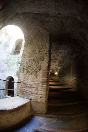 Orvieto (TR), Italy - May 10, 2016: St. Patrich well inside, Orvieto, Terni, Umbria, Italyのeditorial素材