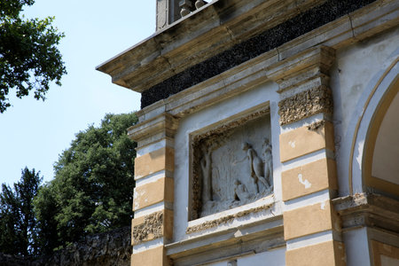 Lainate (MI), Italy - June 16, 2018: Villa Litta Borromeo Visconti detail, Lainate, Milan, Lombardy, Italyのeditorial素材