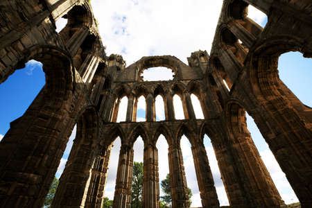 Elgin (Scotland), UK - August 01, 2018: Ruins of Elgin Cathedral, Elgin, Moray, Grampian, Scotland, Highlands, United Kingdomのeditorial素材
