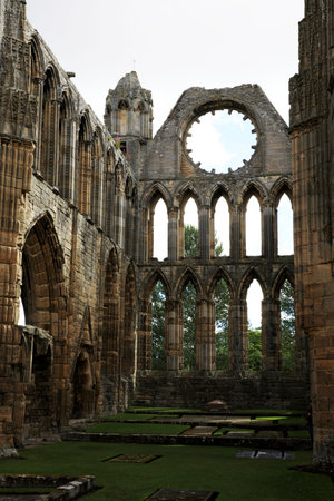 Elgin (Scotland), UK - August 01, 2018: Ruins of Elgin Cathedral, Elgin, Moray, Grampian, Scotland,...