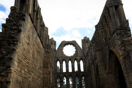 Elgin (Scotland), UK - August 01, 2018: Ruins of Elgin Cathedral, Elgin, Moray, Grampian, Scotland, Highlands, United Kingdomのeditorial素材