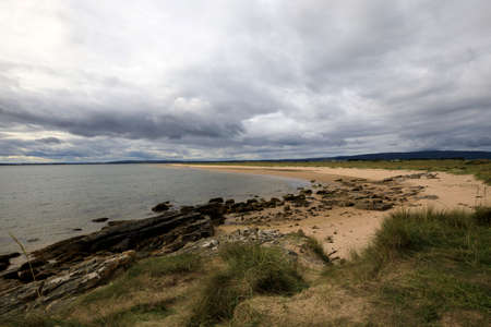 Dornoch (Scotland), UK - August 03, 2018: Dornoch Beach, Dornoch, Scotland, Highlands, United Kingdomのeditorial素材