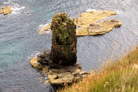 Duncansby (Scotland), UK - August 03, 2018: The Duncansby stacks, duncansby head, Scotland, Highlands, United Kingdomのeditorial素材