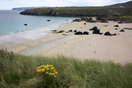 Durness -  (Scotland), UK - August 11, 2018: The beaches at Durness peninsula, Scotland, Highlands, United Kingdomのeditorial素材