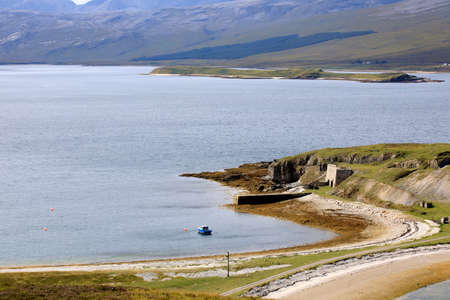 Scotland, UK - August 11, 2018: The coastline view of Scotland, Scotland, Highlands, United Kingdomのeditorial素材