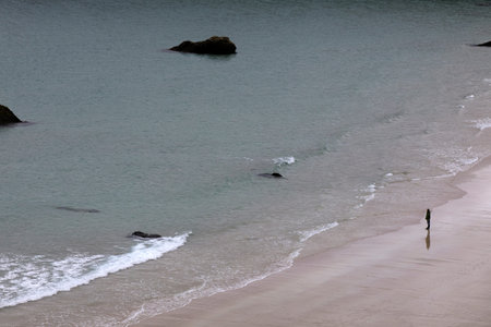 Durness -  (Scotland), UK - August 11, 2018: The beaches at Durness peninsula, Scotland, Highlands,...