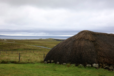 Skye Island (Scotland), UK - August 14, 2018: Skye Museum of Island Life, Isle of Skye, Inner Hebrides, Scotland, United Kingdomのeditorial素材