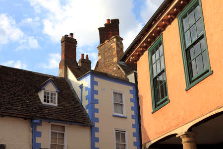 Faringdon (England), UK - August 05, 2015: A typical house in Faringdon village, 
Faringdon, Oxfordshire, England, United Kingdom.のeditorial素材