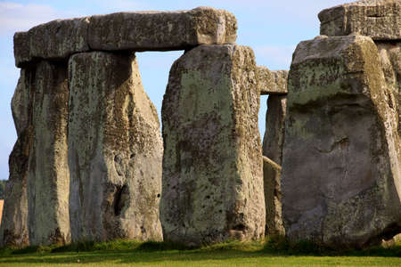 Stonehenge (England), UK - August 06, 2015: Stonehenge megalithic site, Amesbury, Wiltshire , England, United Kingdom.のeditorial素材