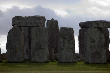 Stonehenge (England), UK - August 06, 2015: Stonehenge megalithic site, Amesbury, Wiltshire , England, United Kingdom.のeditorial素材