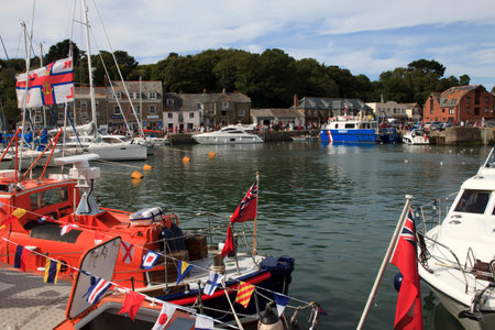 Padstow, Cornwall, United Kingdom.のeditorial素材