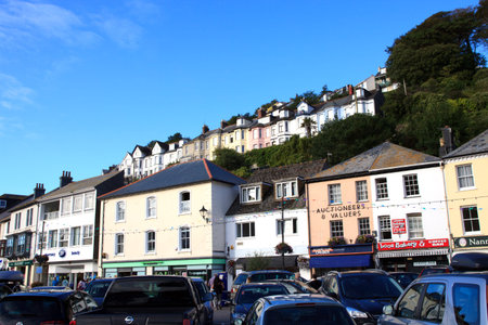 Looe (England), UK - August 22, 2015: Looe village, Cornwall, England, United Kingdom.