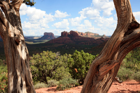 Sedona, Arizona / USA - August 01, 2015: Arizona landscape near Sedona, Sedona, Arizona, USAのeditorial素材
