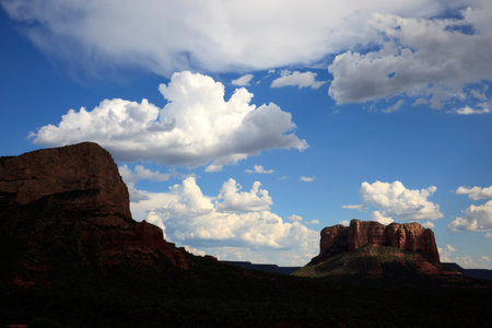 Sedona, Arizona / USA - August 01, 2015: Arizona landscape near Sedona, Sedona, Arizona, USAのeditorial素材