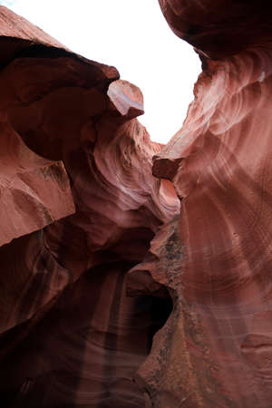 Page, Arizona / USA - August 05, 2015: Rock formations inside Upper Antelope Canyon, Page, Arizona, USAのeditorial素材